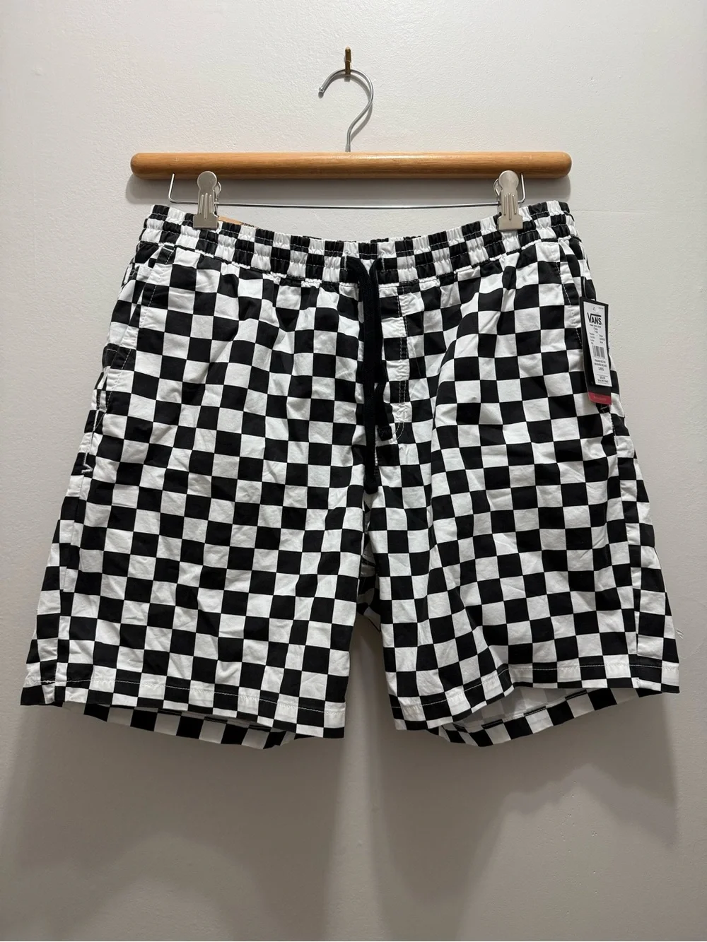 Vans Range Relaxed Elastic Shorts Checkered Large